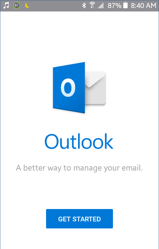 Outlook Setup Android